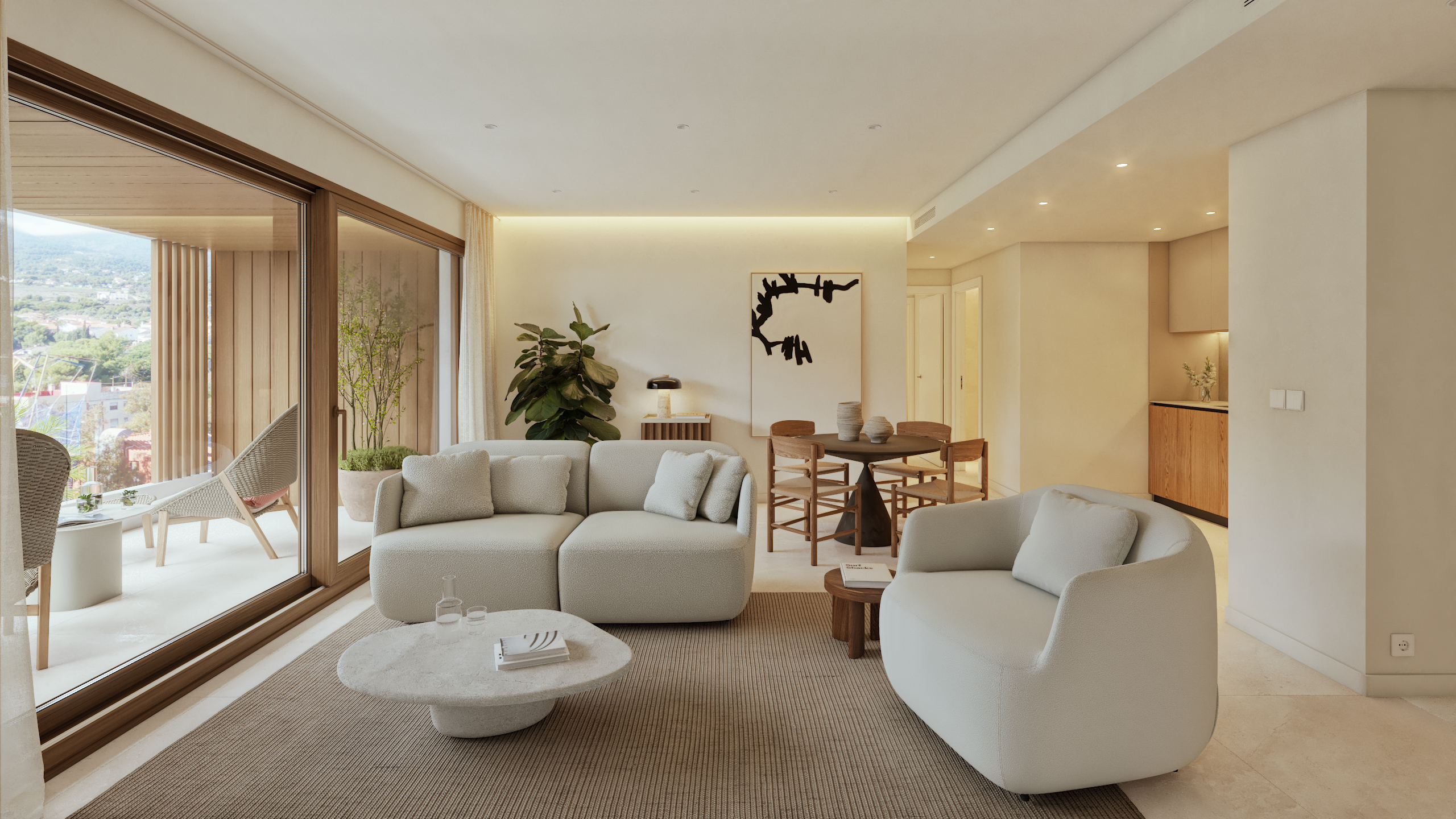 Viviendas de lujo con piscina, zona wellness y vistas al Mediterráneo