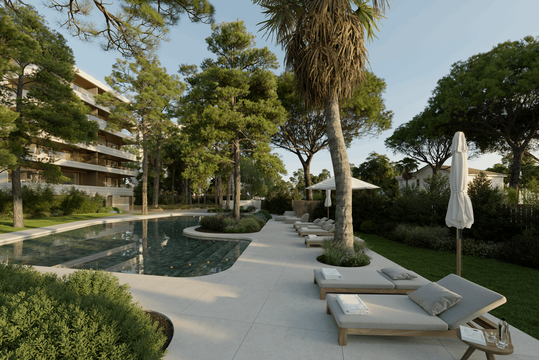 Viviendas de lujo con piscina, zona wellness y vistas al Mediterráneo
