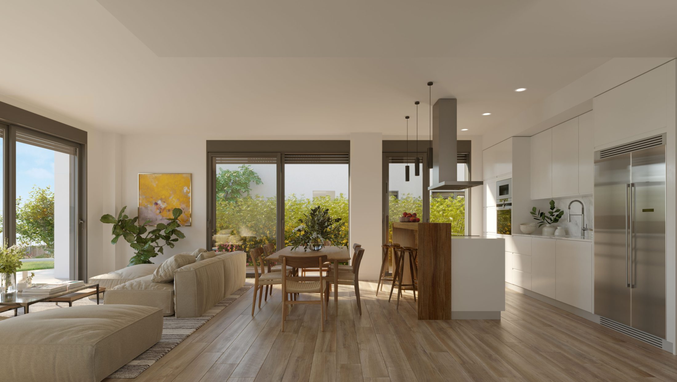 ARENA_II06_COCINA INTEGRADA SALON