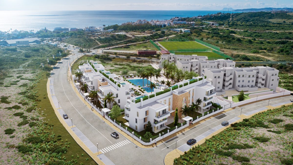 Wonderful project of apartments with sea views in Estepona - Costafiore Garden